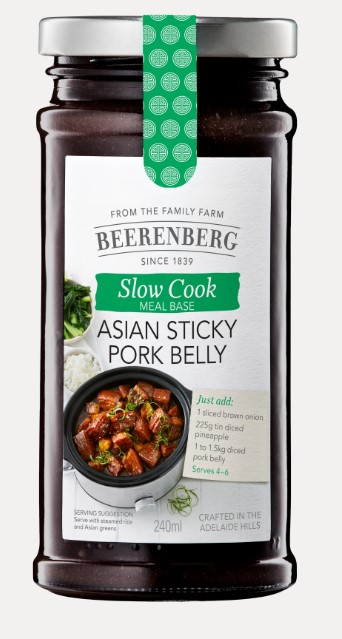 Beerenberg Sticky Asian Pork Belly Slow Cook