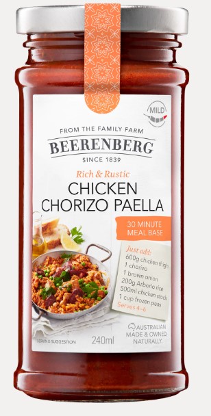 Beerenberg Chicken Chorizo Paella Meal Base