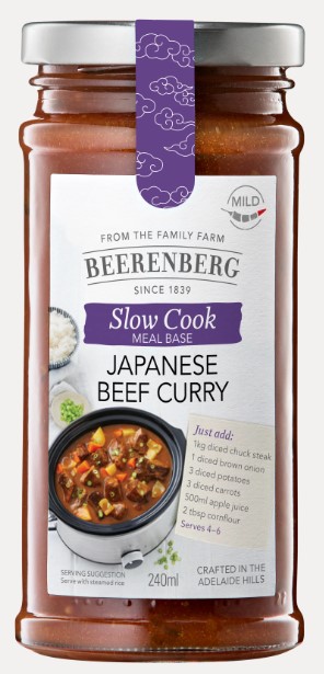 Beerenberg Japanese Beef Curry slow Cook