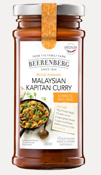 Beerenberg Kapitan Chicken Curry Meal Base