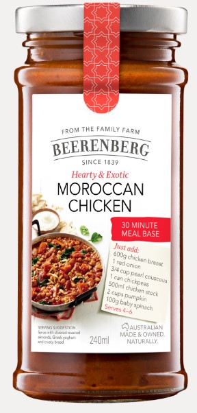 Beerenberg Moroccan Couscous Chicken Meal Base