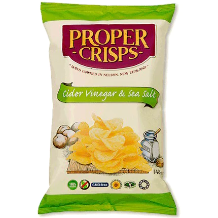 Proper Crisps Cider Vinegar & Sea Salt 