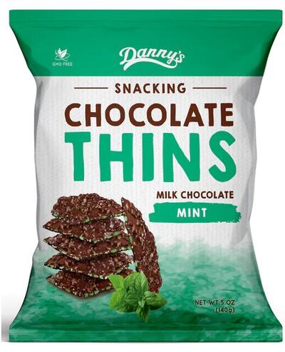 Dannys Milk Chocolate Mint Thins