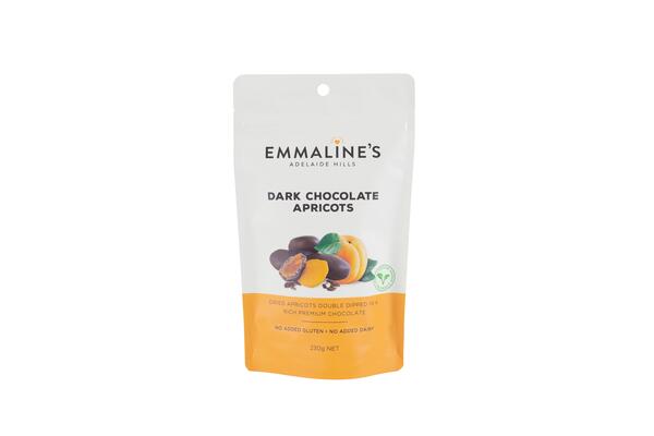 Emmalines Dark Chocolate Apricots 