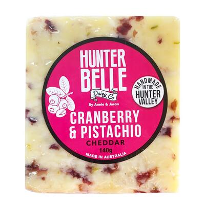 Hunterbelle Cranberry & Pistachio Cheese