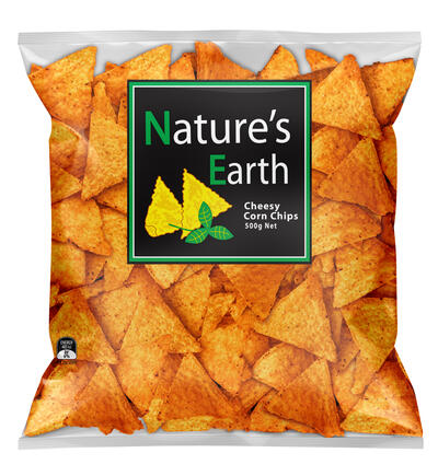 Nature's Earth Corn Chips Cheese 