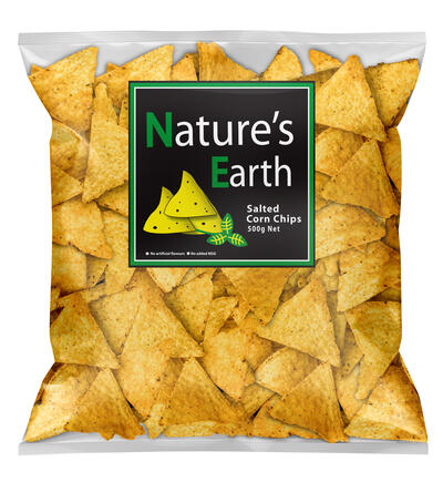 Nature's Earth Corn Chips Salted