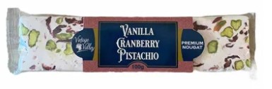 Vintage Valley Vanilla Cranberry Pistachio Nougat