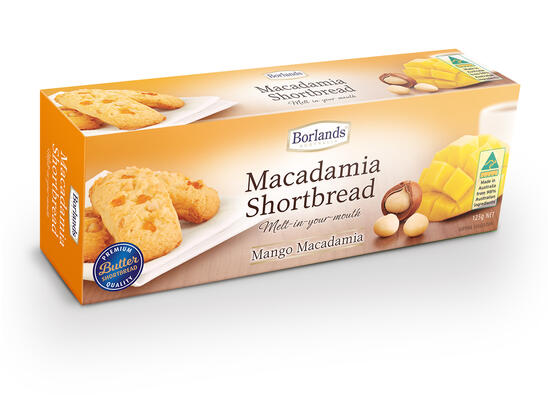 Borlands Mango Macadamia Shortbread