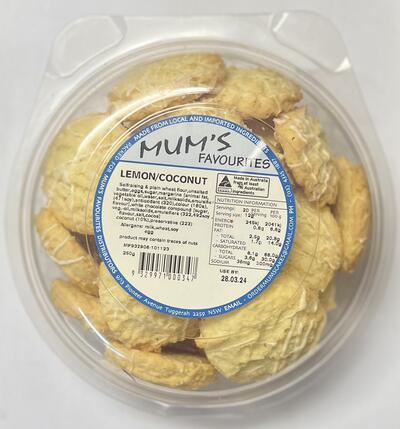 Mums Lemon & Coconut Biscuits