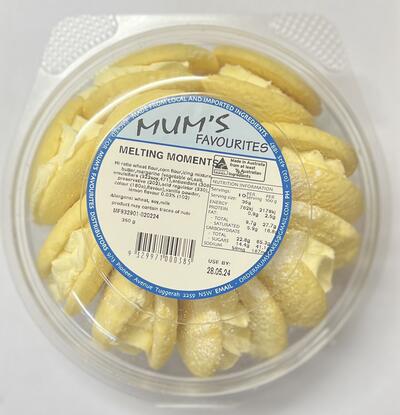 Mums Melting Moments Biscuits
