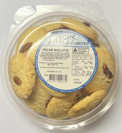 Mums Pecan Biscuits