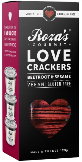 Rozas Love Beetroot Crackers